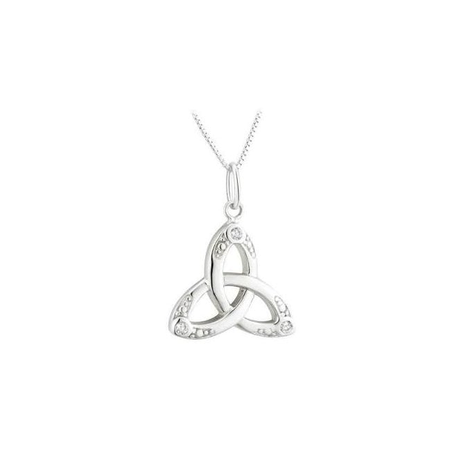 Irish Jewellery Sterling Silver Trinity Necklace