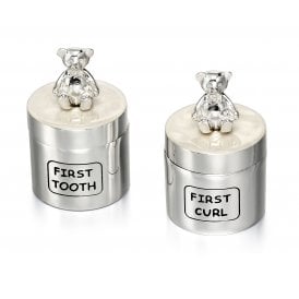 Teddy Bear 1st Tooth & Curl Box Y412