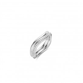 Ti Sento Milano Sterling Silver CZ Ring 12262ZI