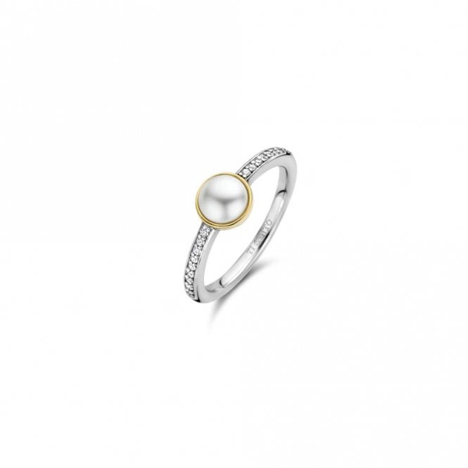 Lowry Sterling Silver Ti Sento Milano Sterling Silver Pearl Ring