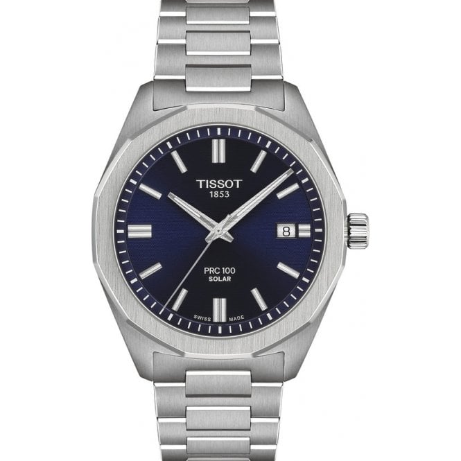 Tissot Men's PRC 100 Solar Bracelet Watch T1514221104100