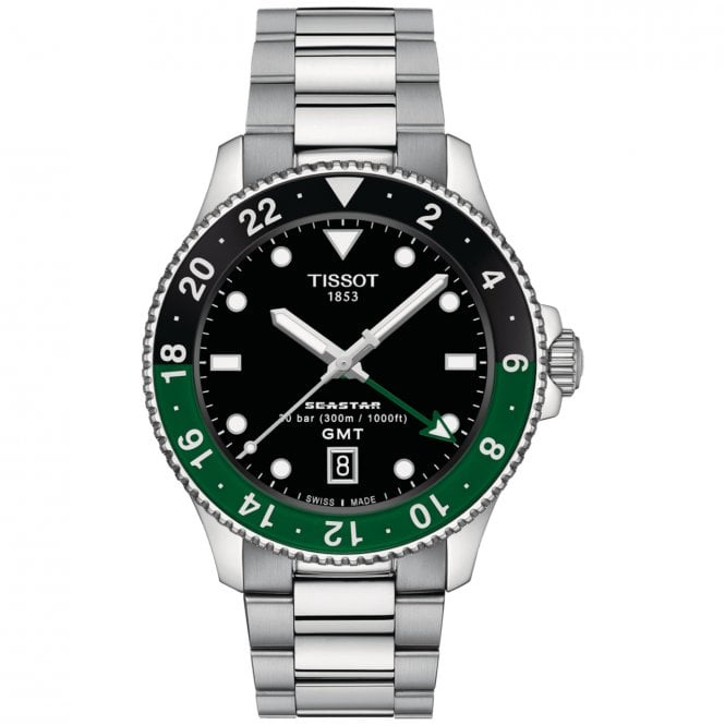 Tissot Men's Seastar 1000 GMT Bracelet Watch T1208521105100