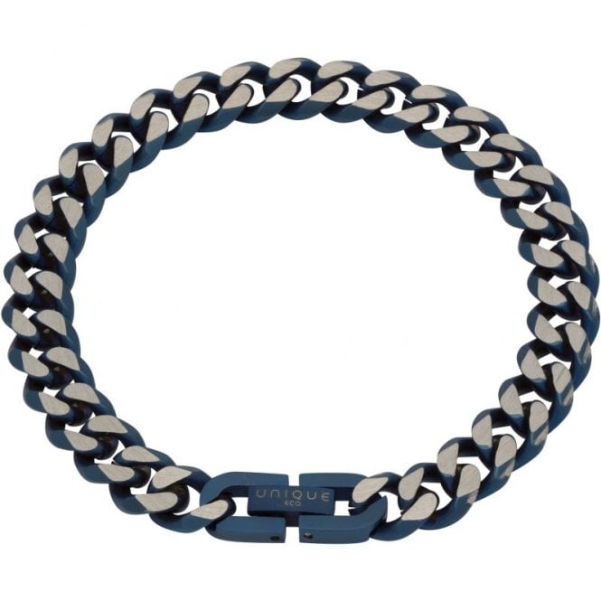 Unique Men's Jewellery Unique Jewellery Men's IP Blue Stainless Steel Bracelet LAB-130/21CM