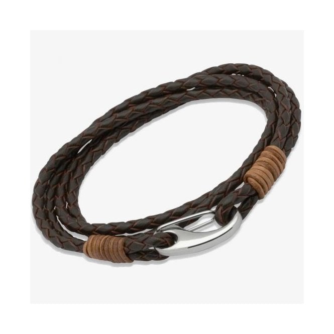 Unique Men's Jewellery Unique Jewellery Men's Leather Bracelet B178LB/21CM
