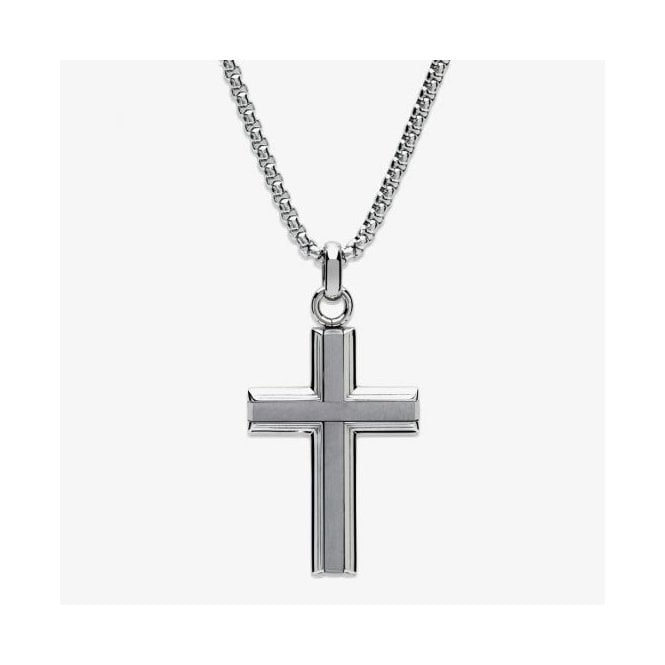 Unique Men's Jewellery Unique Jewellery Men's Stainless Steel Cross Pendant AN-117/50CM