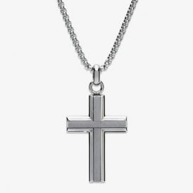 Unique Jewellery Men's Stainless Steel Cross Pendant AN-117/50CM