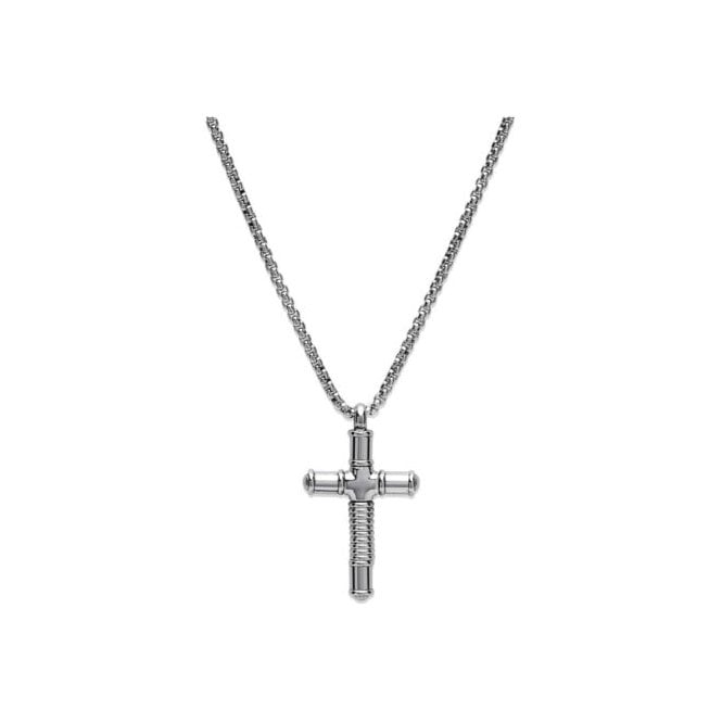 Unique Men's Jewellery Unique Jewellery Men's Steel Cross Pendant AN-125/50CM