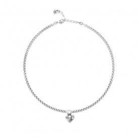 Uno De 50 Chain With Heart Beat Necklace COL2074MTL0000U
