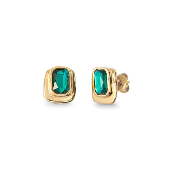 Uno De 50 Fancy Green Stud Earrings