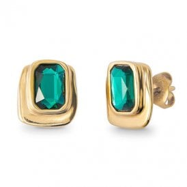 Uno De 50 Fancy Green Stud Earrings