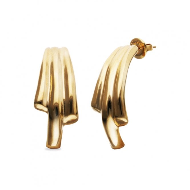 Uno De 50 Pendientes Organic Shaped Roots Earrings PEN1071ORO0000U