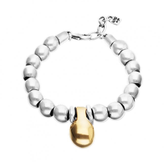 Uno De 50 Pulseras Bead Gravity Bracelet PUL2608OROMTL0M