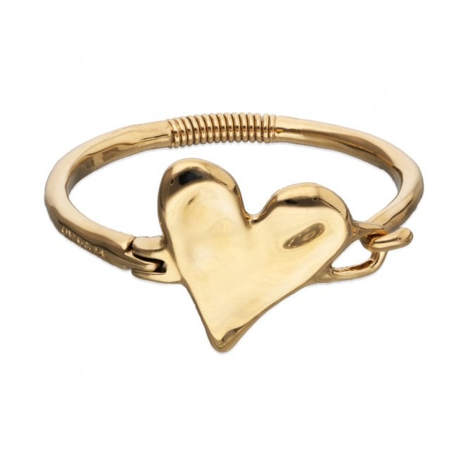 Uno De 50 Pulseras Heart Beat Bangle PUL2639ORO0000L