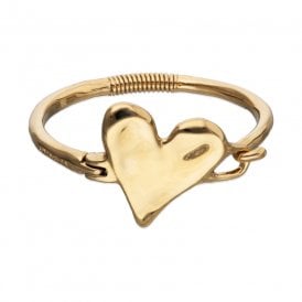 Uno De 50 Pulseras Heart Beat Bangle PUL2639ORO0000L