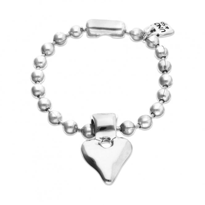 Uno De 50 Pulseras Heart Beat Bracelet PUL2636MTL0000L