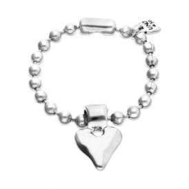 Uno De 50 Pulseras Heart Beat Bracelet PUL2636MTL0000L