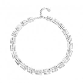 Uno De 50 Square Link Roots Necklace COL2065MTL0000U