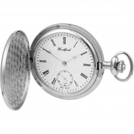 Woodford 17 Jewell Mechanical Pocket Watch & Chain 1070