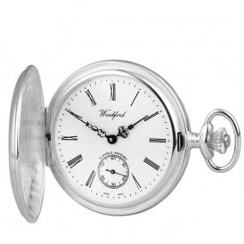 Woodford Skelelton Pocket Watch & Chain 1084